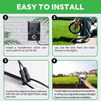 Landscape Well Lights Kit, 4 Pack LED Low Voltage Ground Lights and 100W - Image 8