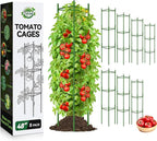 Halatool 8 Pack Tomato Cages for Garden, Garden Stakes Tomato Trellis for Pots by HALATOOL