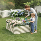 2-Pack 4x1.5ft Galvanized Raised Garden Bed, Outdoor Planter Bed, Metal Planter - Image 3