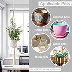 3 Pack Macrame Plant Hanger Indoor, 35 41 47 Inch Handmade Boho Hanging Planter - Image 5