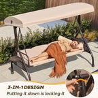 3 in 1 Outdoor Porch Swing - Image 3