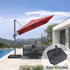 PURPLE LEAF 8 Feet Square Cantilever Umbrella Patio Umbrella - Image 2