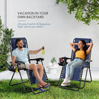 Nestl Zero Gravity Chairs Set of 2, Patio Lounge Chair Outdoor - Image 9