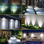 T-SUN 2W Solar Spotlights, LED Solar Powered Landscape Lights Outdoor - Image 2