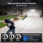 SANSI 40W 5000 LM LED Motion Sensor Outdoor Lights 5000K Daylight Super Bright - Image 3