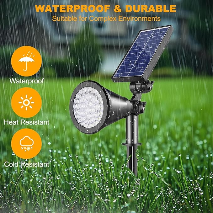 Solar Spot Lights Outdoor, 36 LEDs Solar Landscape Lighting - Image 6