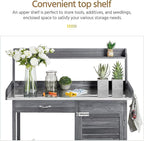 Yaheetech Outdoor Potting Bench Table, Garden Workstation w/Metal - Image 7