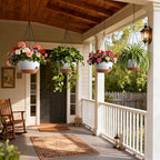 4 Pack 8 Inch Self Watering Hanging Planters - Image 7