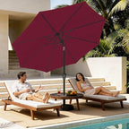 MEWAY 9ft Patio Umbrella Outdoor Table Umbrellas - Image 3