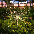 JJGoo Outdoor Solar Lights Firework, 2 Pack 120 LEDs Waterproof Solar Lights - Image 3