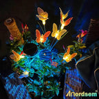 Anordsem Solar Garden Lights Outdoor: 8 Removable Fiber Optic Fabric - Image 2