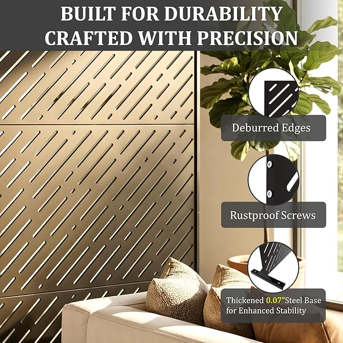 Metal Privacy Screen Outdoor 72x44in – Rustproof Steel Decorative Fence Panel - Image 3