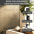 Metal Privacy Screen Outdoor 72x44in – Rustproof Steel Decorative Fence Panel - Image 3