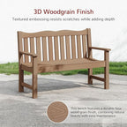 Stoog Outdoor Benches Set of 2, 2-Person Poly Lumber Garden Bench - Image 6