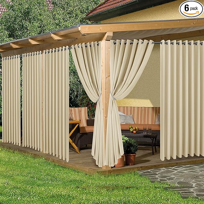 HolidayIdeas Extra Wide Outdoor Curtains by HolidayIdeas