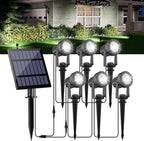 Solar Spot Lights Outdoor, Landscape Spotlights IP65 Waterproof 9.8ft Cable by CREPOW