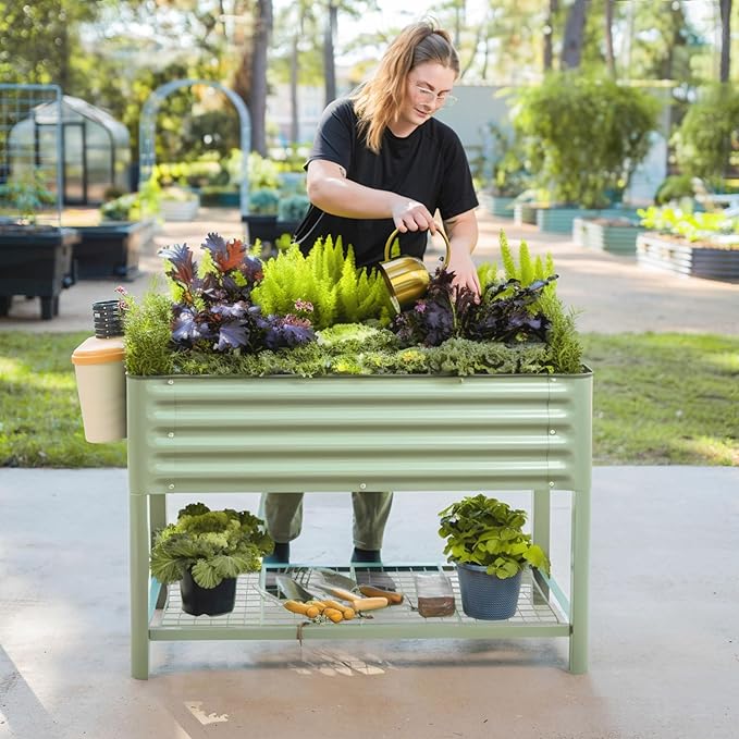 Elevated Raised Garden Bed-V Series, 700 Lbs Weight Capacity, Outdoor Planter - Image 8