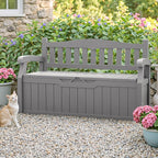 Homall 75 Gallon Outdoor Storage Benches Lockable Deck Box - Image 2