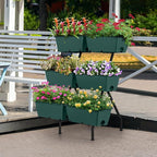2 Column Vertical Raised Garden Beds, 6 Planter Boxes Standing Garden Bed - Image 5