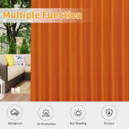 Easy-Going Outdoor Patio Curtains Detachable Tab Top Windproof Weatherproof - Image 5
