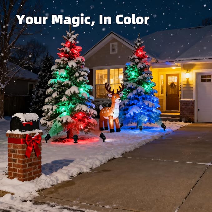 Color LED Spotlight Outdoor 120V 25W, Durable Landscape Spot Light - Image 8