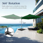 Best Choice Products 10ft Offset Cantilever Hanging Market Patio Umbrella - Image 3