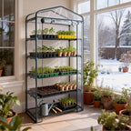 Worth Garden 50% Extra Wide Mini Greenhouse 5 Tier Portable Plant Green House - Image 2
