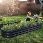 Raised Garden Bed Kit, Oval Large Metal Raised Beds - Image 6