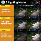 btfarm Solar Spot Lights Outdoor Waterproof, 3 Modes Motion Sensor Lights - Image 3