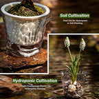 InmeRun Plant Pots Indoor Plastic Flower Pots Outdoor 7 inch Set of 4 Pack - Image 6
