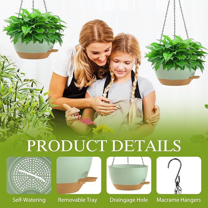 12 Inch Hanging Baskets 2 PC - Image 3