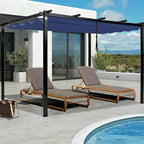 10' X 10' Pergola Shade Cover for Outdoor Retractable Durable Fabric Canopy - Image 6