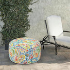 LVTXIII Indoor/Outdoor Extra Large Inflatable Ottoman Pouf D31 x H14 Inch - Image 2