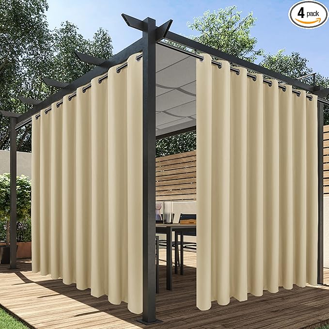 HolidayIdeas Extra Wide Outdoor Curtains by HolidayIdeas