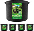 Land Guard 4-Pack Fabric Grow Bags 10 Gallon, Thickened Nonwoven Garden Pots by LandGuard