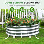 Land Guard 3×3×1ft Galvanized Raised Garden Bed Kit, Round Galvanized Planter - Image 5
