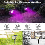 nipify 4 Pack Solar Spot Lights Outdoor, Solar Powered Waterproof Spotlight - Image 5