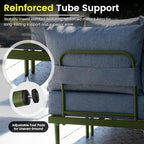 Sundale Outdoor 7 Pieces Metal Patio Furniture Set, Outdoor Sectional Sofa - Image 7