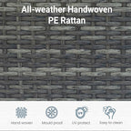 Wisteria Lane Outdoor Patio Furniture Set, All Weather Wicker Rattan Sectional - Image 8