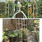 Garden Trellis for Climbing Plants, Rustproof Metal Pipe - Image 8