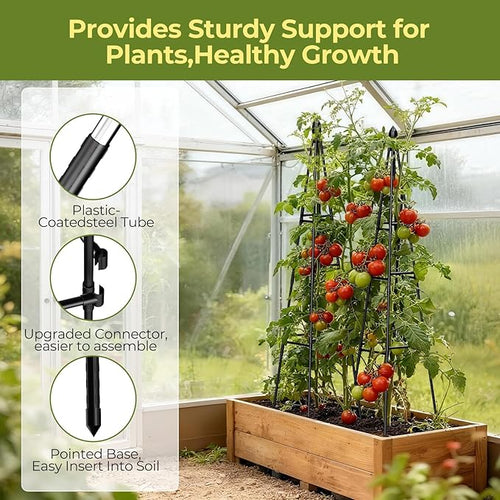 2 Pack Garden Trellis for Climbing Plants Outdoor, Vegetables - Image 2