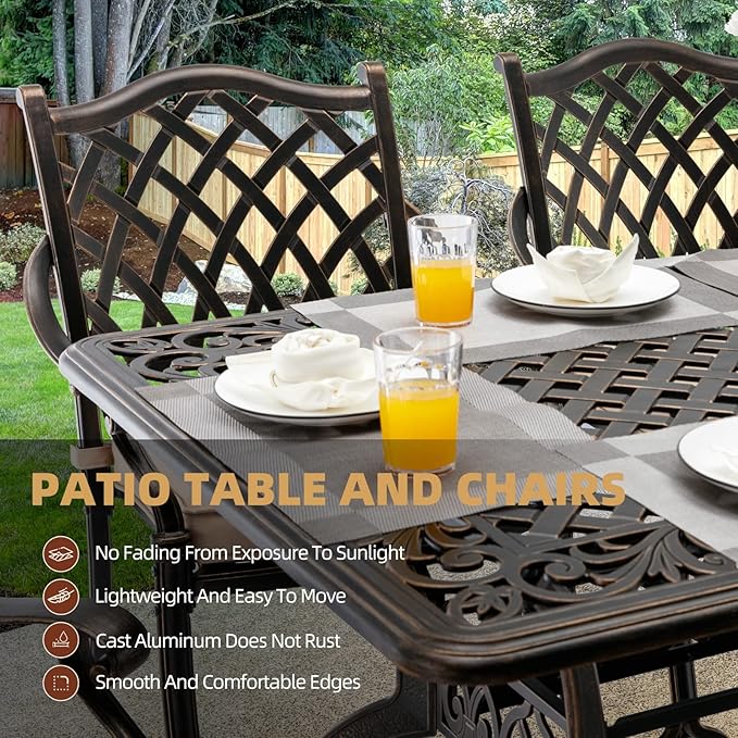 Outdoor Patio Dining Table - Image 4