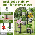 Plant Stand Outdoor, 7 Tier Foldable Corner Tall Plant Shelf - Image 3