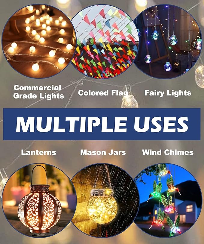 10FT String Light Poles for The Outdoor, Heavy Duty Metal Lighting Stand Pole - Image 7