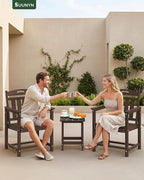 Set of 2 Weatherproof Patio Chairs - Image 9
