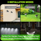 Solar Spot Lights Outdoor 1000 Lumens, 64 LEDs IP67 Waterproof Landscape - Image 7