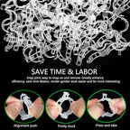 Piteno® 300Pcs Tomato Clips, Plastic Trellis Clips, Plant Support Clips - Image 3