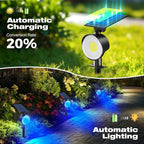 nipify 2 Pack Solar Spot Lights Outdoor Waterproof, Solar Spotlight Light - Image 4