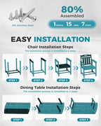 Ciokea HDPE Outdoor Dining Table - Image 6