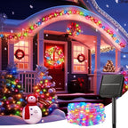 Minetom Solar String Lights for Outside, 33Ft 100 LED Outdoor Solar Fairy Lights - Image 3